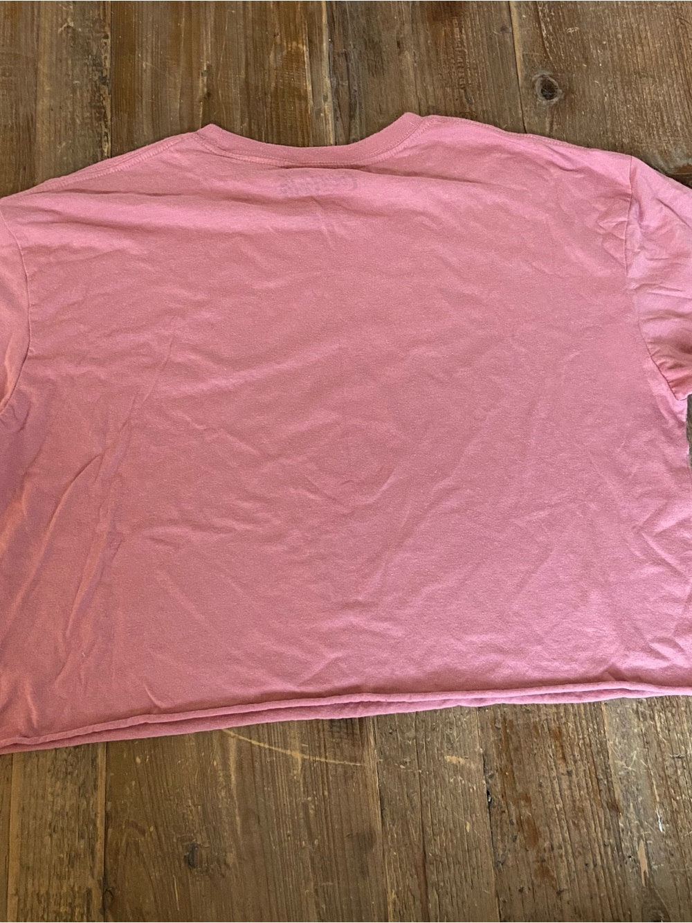 Coca-Cola Shirt Pink Logo Cropped Tee Large - Picture 4 of 5